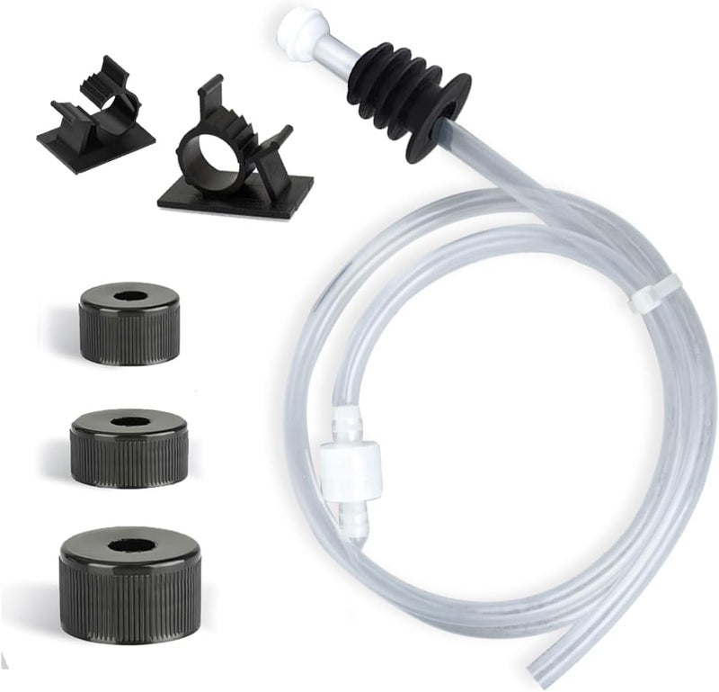 Sben Soap Dispenser Extension Tube Kit – 40" Under Sink Hose with Check Valve, Universal Fit for Built-in Dispensers, Connects to Soap Bottles, Strong Suction, No More Countertop Refills - Image 1
